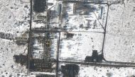A satellite image shows an overview of a field hospital and a troop deployment, in Belgorod, Russia, February 21, 2022. Picture taken February 21, 2022. Courtesy of Satellite image 2022 Maxar Technologies/Handout via REUTERS

