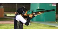 A shooter in action at the Nishan Vodafone Ramadan Tournament.