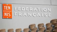 The logo of the French tennis Federation is seen at Roland-Garros stadium during the 2020 French tennis Open in Paris, France, October 7, 2020. Picture taken October 7, 2020. REUTERS/Charles Platiau