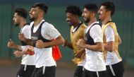 Al Sadd players during a training session.  