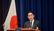 Japan's Prime Minister Fumio Kishida attends a news conference in Tokyo, Japan April 26, 2022. David Mareuil/Pool via REUTERS