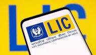  LIC (Life Insurance Corporation of India) logo. (Reuters/Dado Ruvic/Illustration)