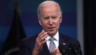 U.S. President Joe Biden answers questions from the news media after delivering remarks on administration plans to fight inflation and lower costs during a speech in the Eisenhower Executive Office Building's South Court Auditorium at the White House in Washington, U.S., May 10, 2022. REUTERS/Leah Millis

