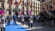 Amir H H Sheikh Tamim bin Hamad Al Thani visiting Madrid City Hall.