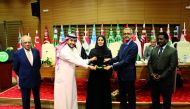ALECSO held the honouring ceremony for Deputy Speaker of the Shura Council H E Dr. Hamda bint Hassan Al Sulaiti during its general conference in Tunisia yesterday. 