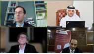 Officials during the webinar on Investment Arbitration.