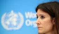 FILE PHOTO: Maria Van Kerkhove, Head a.i. Emerging Diseases and Zoonosis at the World Health Organization (WHO), looks on during a news conference after a meeting of the Emergency Committee on the novel coronavirus (2019-nCoV) in Geneva, Switzerland January 30, 2020. REUTERS/Denis Balibouse/File Photo
