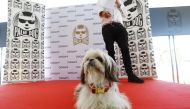 The 75th Cannes Film Festival - The Palm Dog Awards - Cannes, France, May 27, 2022. Dog named Paillette is seen after receiving a prize during the Palm Dog ceremony. REUTERS/Eric Gaillard