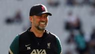 Liverpool manager Juergen Klopp during training REUTERS/Molly Darlington
