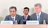 Minister of Labour H E Dr. Ali bin Smaikh Al Marri during the ministerial-level session of the 110th International Labour Conference in Geneva.