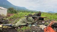 File photo of Armed Forces of the Democratic Republic of the Congo (FARDC) soldiers, May 28, 2022. Reuters/Djaffar Sabiti/File Photo
 