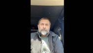 Luhansk regional governor Serhiy Gaidai speaks in a video message, as Russia's invasion of Ukraine continues, in Ukraine, May 8, 2022 in this screengrab taken from a handout video obtained by Reuters on May 8, 2022. Luhansk Regional Military-Civil Administration/Handout via REUTERS

