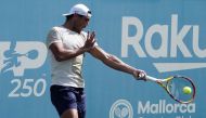 Spain's Rafael Nadal trains at Rafa Nadal Academy in Manacor, on the island of Mallorca, Spain, on June 17, 2022. Reuters