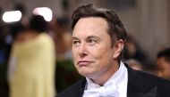Elon Musk arrives at the In America: An Anthology of Fashion themed Met Gala at the Metropolitan Museum of Art in New York City, New York, U.S., May 2, 2022. REUTERS/Andrew Kelly/File Photo