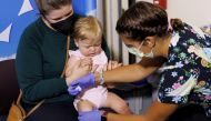 Children aged 6 months to 5 years receive COVID-19 vaccine at Rady Children’s Hospital in San Diego, California, on June 21, 2022. Reuters/Mike Blake