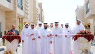Director of Department of Endowments Dr. Sheikh Khalid bin Muhammad Al Thani inaugurating endowment villas in Al Thumama.