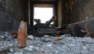 A view shows a destroyed tank during Ukraine-Russia conflict in the city of Sievierodonetsk in the Luhansk Region, Ukraine, on July 1, 2022. (Reuters/Alexander Ermochenko)