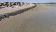 Empty sunbeds are seen during a low tide at the beach of the Red Sea resort of Sahl Hasheesh, Hurghada, Egypt, on January 8, 2020. (Reuters/Amr Abdallah Dalsh/File Photo)