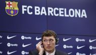 July 7, 2022 FC Barcelona new player Andreas Christensen during the unveiling REUTERS/Albert Gea