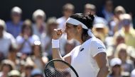 Tunisia's Ons Jabeur during her semi-final match against Germany's Tatjana Maria. (Reuters/Toby Melville)