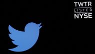 The logo and trading symbol for Twitter is displayed on a screen on the floor of the New York Stock Exchange in New York City, US, June 1, 2022. (Reuters/Brendan McDermid)

