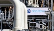 FILE PHOTO: Pipes at the landfall facilities of the 'Nord Stream 1' gas pipeline are pictured in Lubmin, Germany, March 8, 2022. REUTERS/Hannibal Hanschke