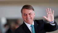 Brazil's President Jair Bolsonaro after meeting with Hungary's President Katalin Novak (not pictured) at the Planalto Palace in Brasilia, Brazil, July 11, 2022. (REUTERS/Adriano Machado)