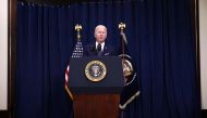 U.S. President Joe Biden attends a news conference at Waldorf Astoria in Jeddah, Saudi Arabia July 15, 2022. REUTERS/Evelyn Hockstein