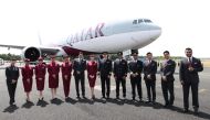 The national airline is showcasing its state-of-the-art passenger aircraft Boeing 787-9 with its new business class product, Boeing 777-300ER with special FIFA livery, and Qatar Executive’s elegant private jet, the Gulfstream G650ER during the five-day Farnborough International Airshow.