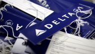 File Photo: Delta airline name tags are seen at Delta terminal in JFK Airport in New York. (REUTERS/Joshua Lott)