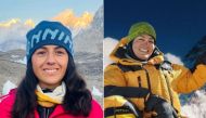 Mountaineers Samina Baig of Pakistan and Afsaneh Hesamifard of Iran. (Social media photos)