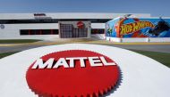 The Mattel company logo is pictured at the entrance of the Montoi plant in the municipality of Escobedo, Mexico, on March 15, 2022. (REUTERS/Daniel Becerril)