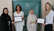 QCDC’s National Career Development Association certified instructor Dr. Hamda Al Naimi with other officials and programme participants.