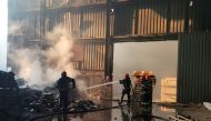Emergency crew work at a damaged building, as Russia's invasion of Ukraine continues, in Odesa, Ukraine, in this handout image released on July 16, 2022. State Emergency Services of Ukraine/Handout via REUTERS