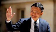 Jack Ma, billionaire founder of Alibaba Group, arrives at the 