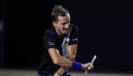 August 6, 2022 Russia's Dannil Medvedev reacts after sustaining an injury during his final match against Britain´s Cameron Norrie REUTERS/Carlos Perez Gallardo