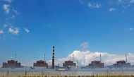 A view shows the Zaporizhzhia Nuclear Power Plant in the course of Ukraine-Russia conflict outside the Russian-controlled city of Enerhodar in the Zaporizhzhia region, Ukraine August 4, 2022. REUTERS/Alexander Ermochenko

