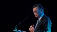 Indonesian Energy and Mineral Resources Minister Arifin Tasrif speaks at the Sydney Energy Forum in Sydney, Australia July 12, 2022. Brook Mitchell/Pool via REUTERS/File Photo