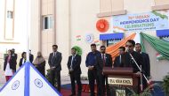 A view of India's 75th Independence Day celebrations at Ideal Indian School.