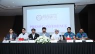 Promise Dental Centre officials during a press conference to announce its new branch located in Madinat Khalifa South.