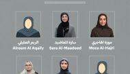The QatarDebate team who were ranked among the best 10 teams worldwide in the English-language international tournaments for high school students.