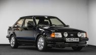 A 1985 Ford Escort RS Turbo S1 car formerly driven by the late Princess Diana, offered for sale via Silverstone Auctions on August 27, 2022, is seen in this undated handout photo taken in an unknown location. Silverstone Auctions /Handout via Reuters