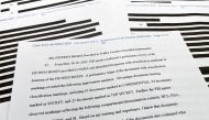 The 17th page of the redacted version of an affidavit that the US Justice Department submitted to a federal judge to support the execution of a search warrant by the FBI at former President Donald Trump's Mar-a-Lago estate shows a list of the classification markings found on documents returned in 15 boxes to the National Archives by Trump including 