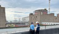 Members of the International Atomic Energy Agency (IAEA) expert mission visit the Russian-controlled Zaporizhzhia Nuclear Power Plant in the course of Ukraine-Russia conflict outside Enerhodar in the Zaporizhzhia region, Ukraine, September 1, 2022. D. Candano Laris/International Atomic Energy Agency (IAEA)/Handout via REUTERS