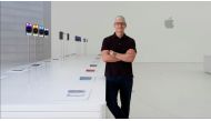 Apple's CEO Tim Cook poses for a special event at Apple Park in Cupertino, California, US in a photograph released September 7, 2022. Brooks Kraft/Apple Inc./Handout via REUTERS 