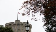 Britain's flag flutters at half-mast at Windsor Castle, following the passing of Britain's Queen Elizabeth, in Windsor, Britain, September 9, 2022. REUTERS/Peter Cziborra

