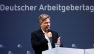 German Economy and Climate Minister Robert Habeck speaks during the German Employers' Day of the Confederation of German Employers' Associations (BDA) in Berlin on September 13, 2022. REUTERS/Michele Tantussi