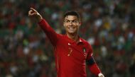 Portugal's Cristiano Ronaldo reacts during the UEFA Nations League Group B match against Switzerland at the Jose Alvalade Stadium, Lisbon, Portugal, on June 5, 2022.   REUTERS/Pedro Nunes