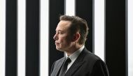 Elon Musk attends the opening ceremony of the new Tesla Gigafactory for electric cars in Gruenheide, Germany, on March 22, 2022.  File Photo / Reuters
