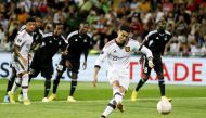 Manchester United's Cristiano Ronaldo scores their second goal from the penalty spot during the Europa League  Group E match against Sheriff Tiraspol at the Zimbru Stadium, Chisinau, Moldova on September 15, 2022.   Action Images via Reuters/Peter Cziborra